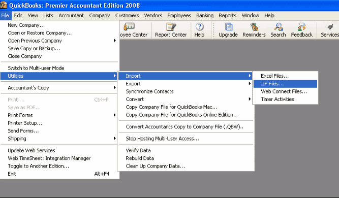 How to Import IIF Files into QuickBooks 