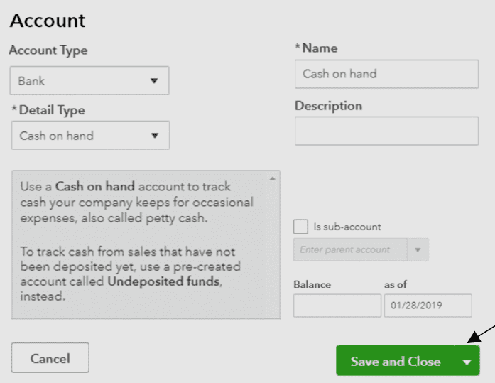 add chart of accounts QuickBooks online