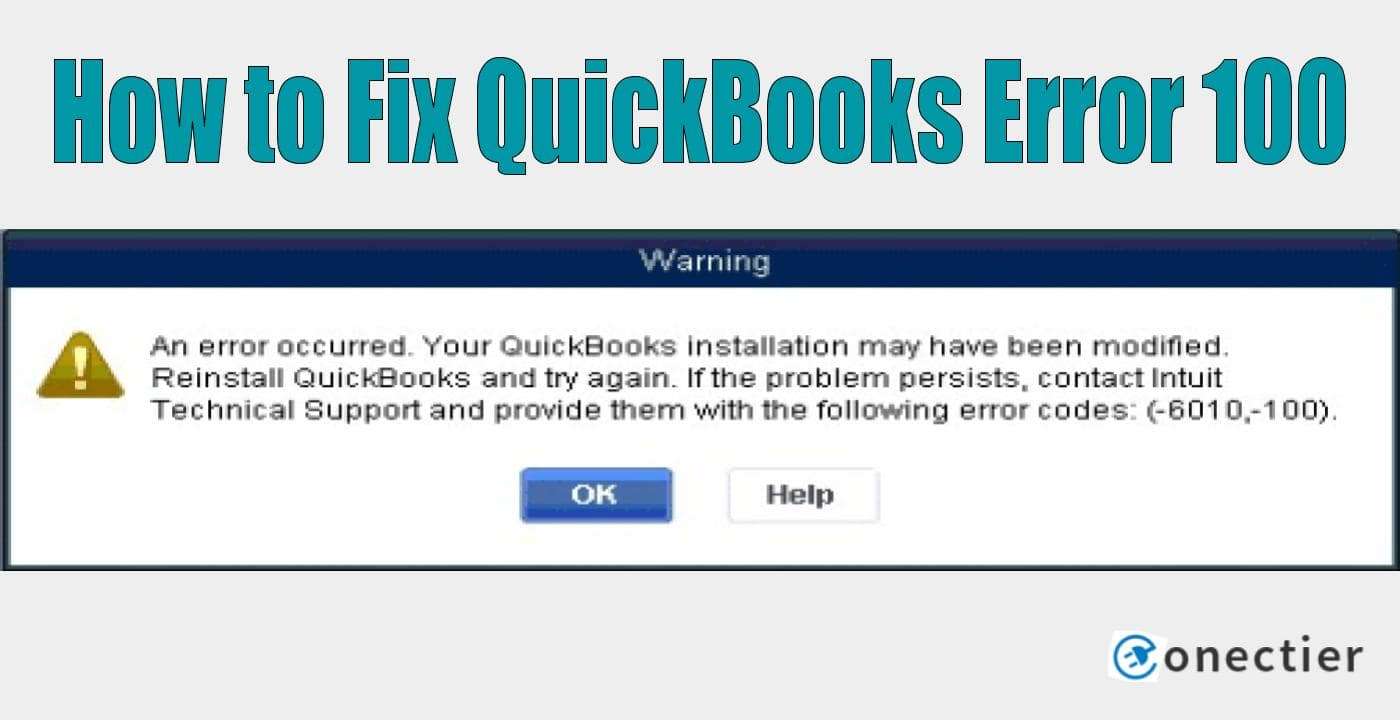 Conectier-How to Fix QuickBooks Error 100