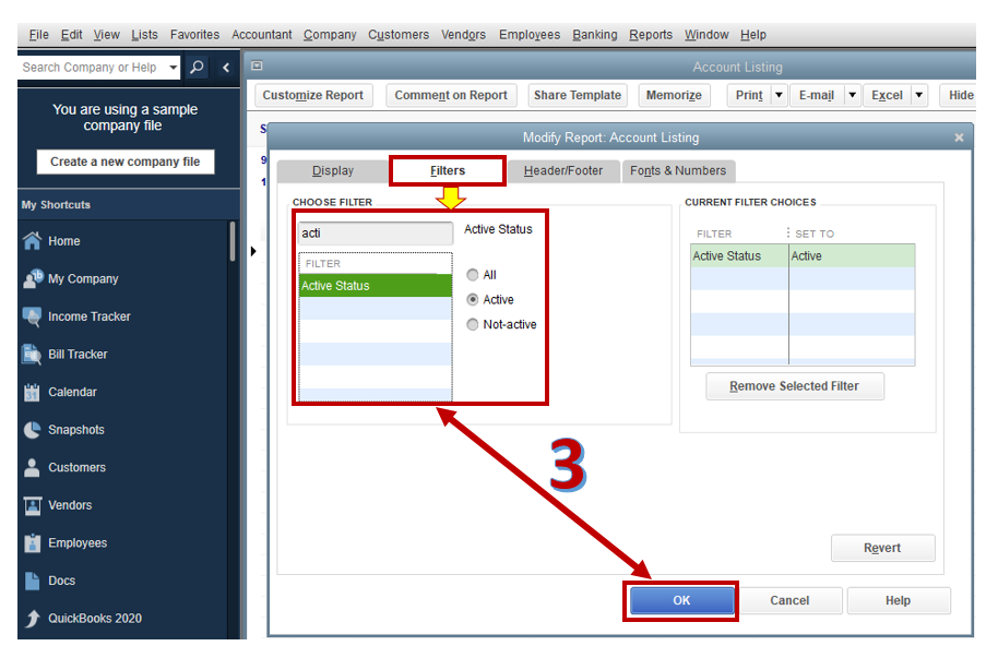 Image of how to generate a general ledger report in quickbooks